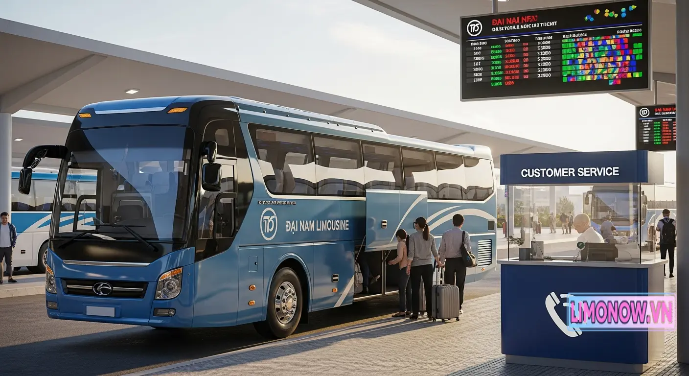 Đại Nam limousine: Bến xe, giá vé, lịch trình xe chạy, số điện thoại hotline