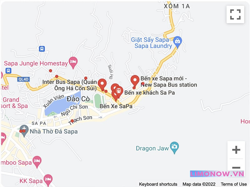 Thông tin về địa chỉ, hình ảnh map bến xe khách sapa tại 302 Đường Điện Biên Phủ, Sapa, Lào Cai.