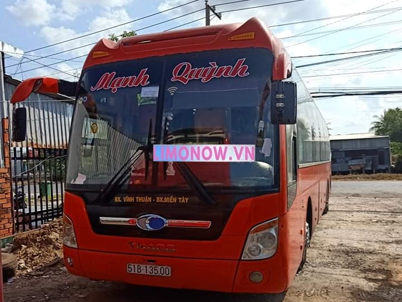 Xe Thanh Hoá Thái Bình giường nằm nhà xe Mạnh Quỳnh