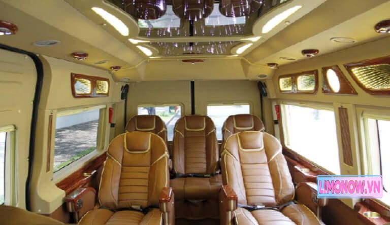 Xe Limousine đen Dcar đậu tại sân bay Cát Bi