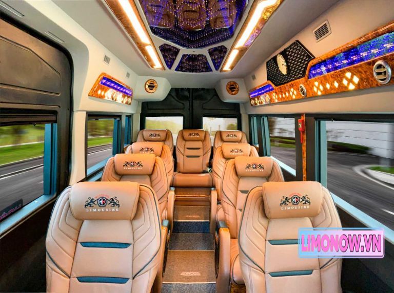 Xe khách limousine VIP Quỳnh Thanh màu đen