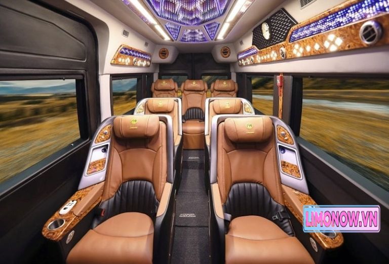 Nội thất xe limousine Duy Khang cao cấp, tiện nghi tuyến Hà Nội Ninh Bình