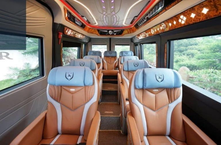 Nội thất xe khách sang trọng của Xe Hải Thắng trên tuyến Hà Nội – Ninh Bình