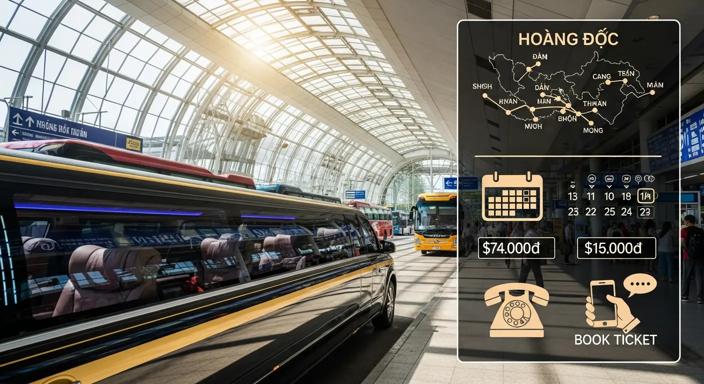 Xe Hoàng Đức limousine: Bến xe, giá vé, số điện thoại đặt vé, lịch trình