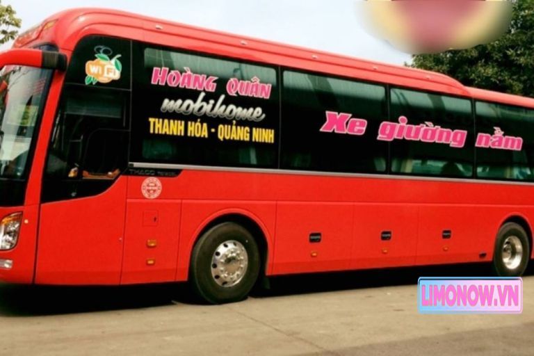 Xe giường nằm Hoàng Quân mobihome tuyến Thanh Hóa - Quảng Ninh
