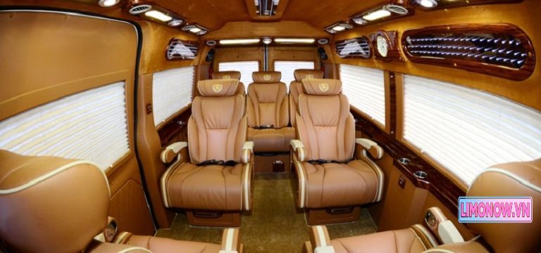 Nội thất xe limousine Phượng Thu ghế VIP cao cấp