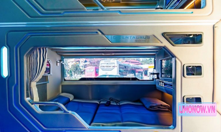 Nội thất xe giường nằm Limousine Centaurus tiện nghi, sang trọng