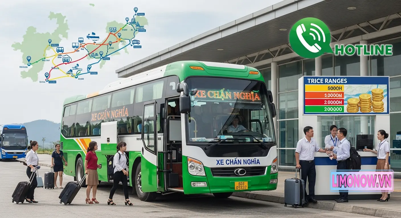 Xe Chín Nghĩa: Thông tin lộ trình, giá vé, hotline đặt vé